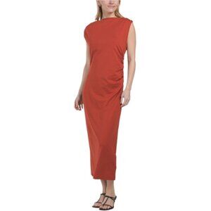 VINCE Pima Cotton Cowl Neck Muscle Tee Maxi Dress